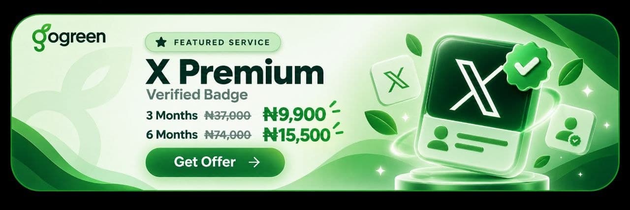 X Premium verified badge offer